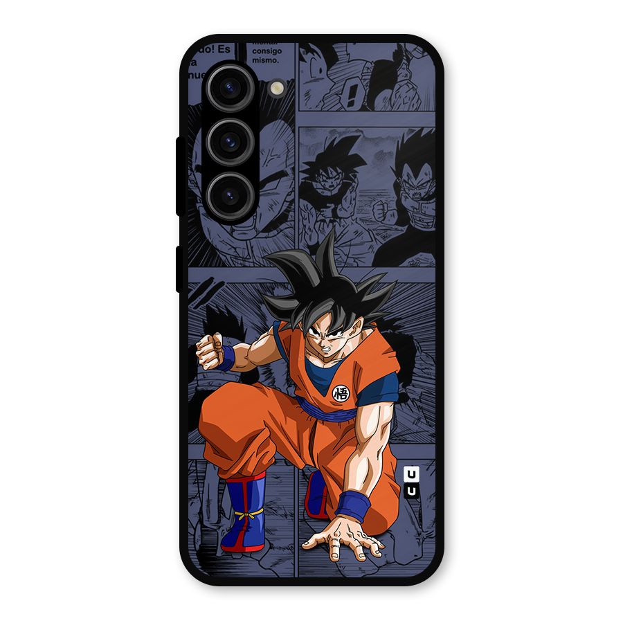 Goku Manga Art Metal Back Case for Galaxy S23
