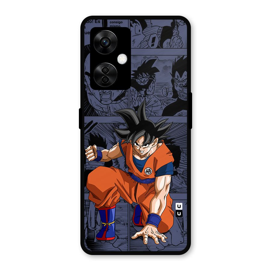 Goku Manga Art Metal Back Case for OnePlus Nord CE 3 Lite