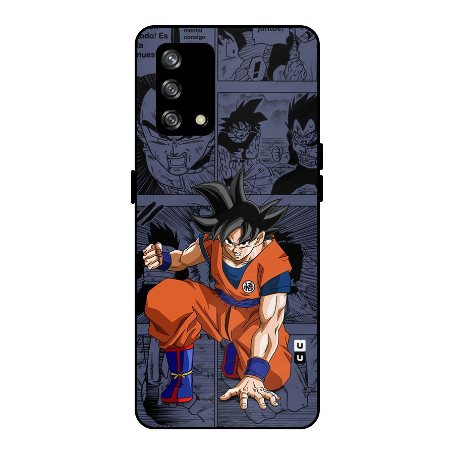 Goku Manga Art Metal Back Case for Oppo F19