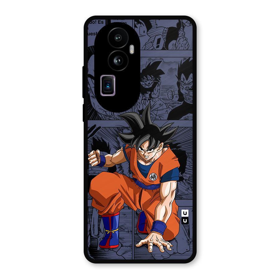 Goku Manga Art Metal Back Case for Oppo Reno10 Pro Plus