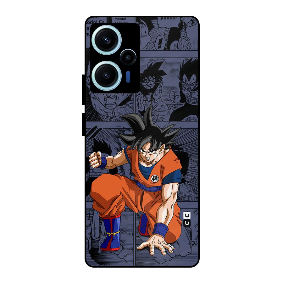 Goku Manga Art Metal Back Case for Poco F5