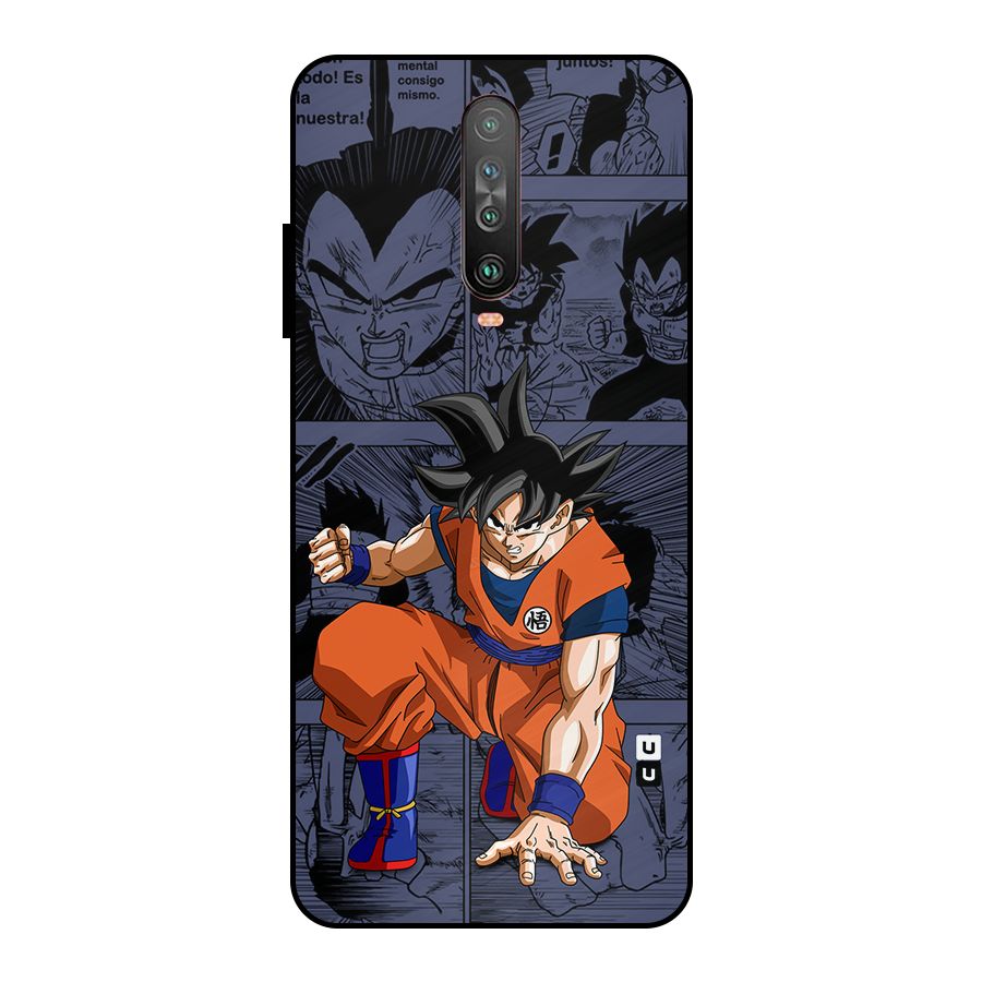 Goku Manga Art Metal Back Case for Poco X2
