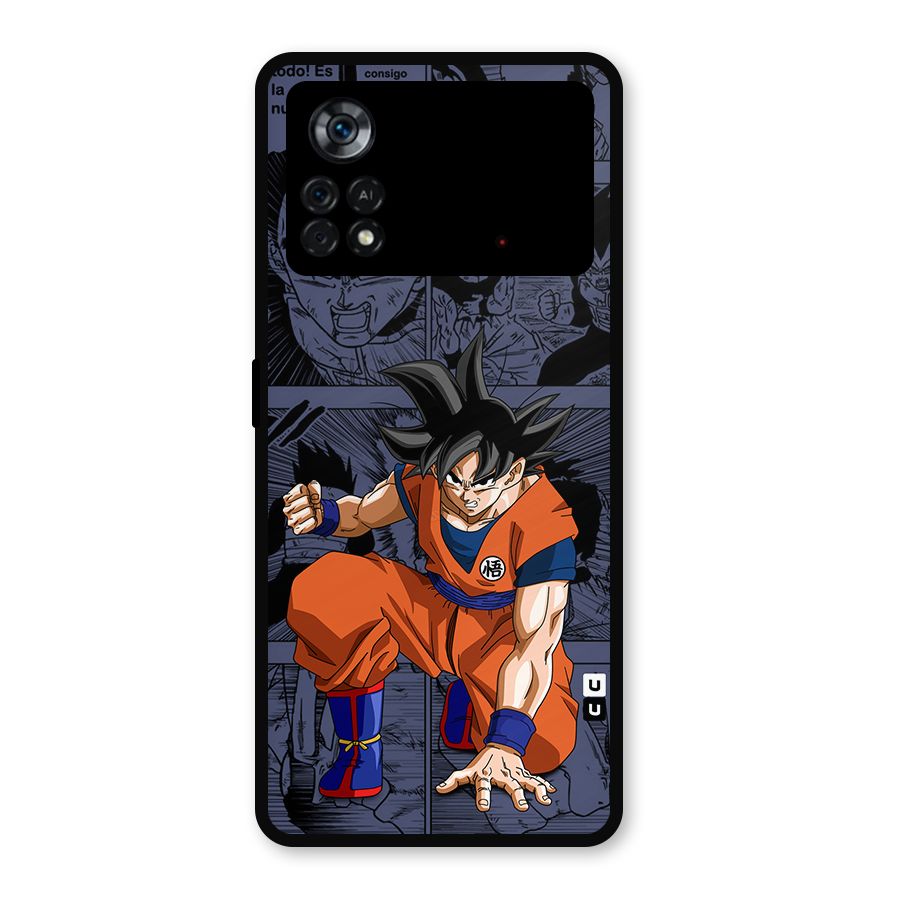 Goku Manga Art Metal Back Case for Poco X4 Pro 5G