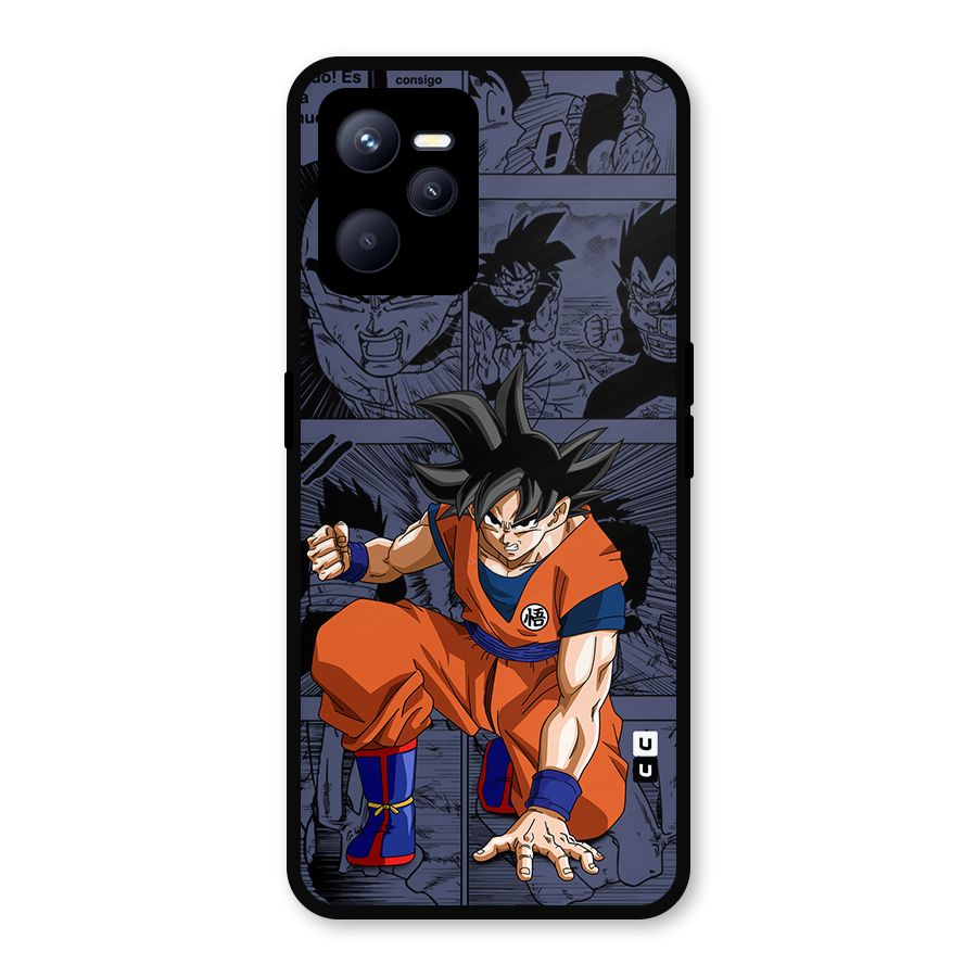 Goku Manga Art Metal Back Case for Realme C35