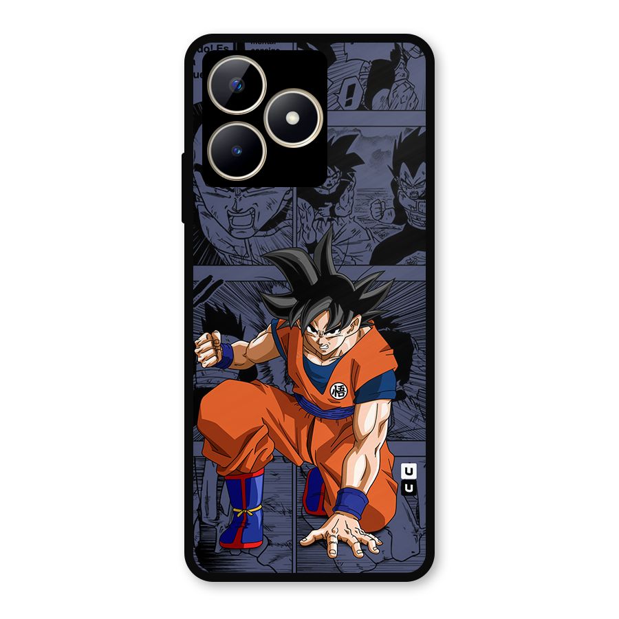 Goku Manga Art Metal Back Case for Realme C53