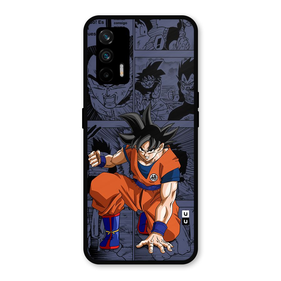 Goku Manga Art Metal Back Case for Realme GT 5G