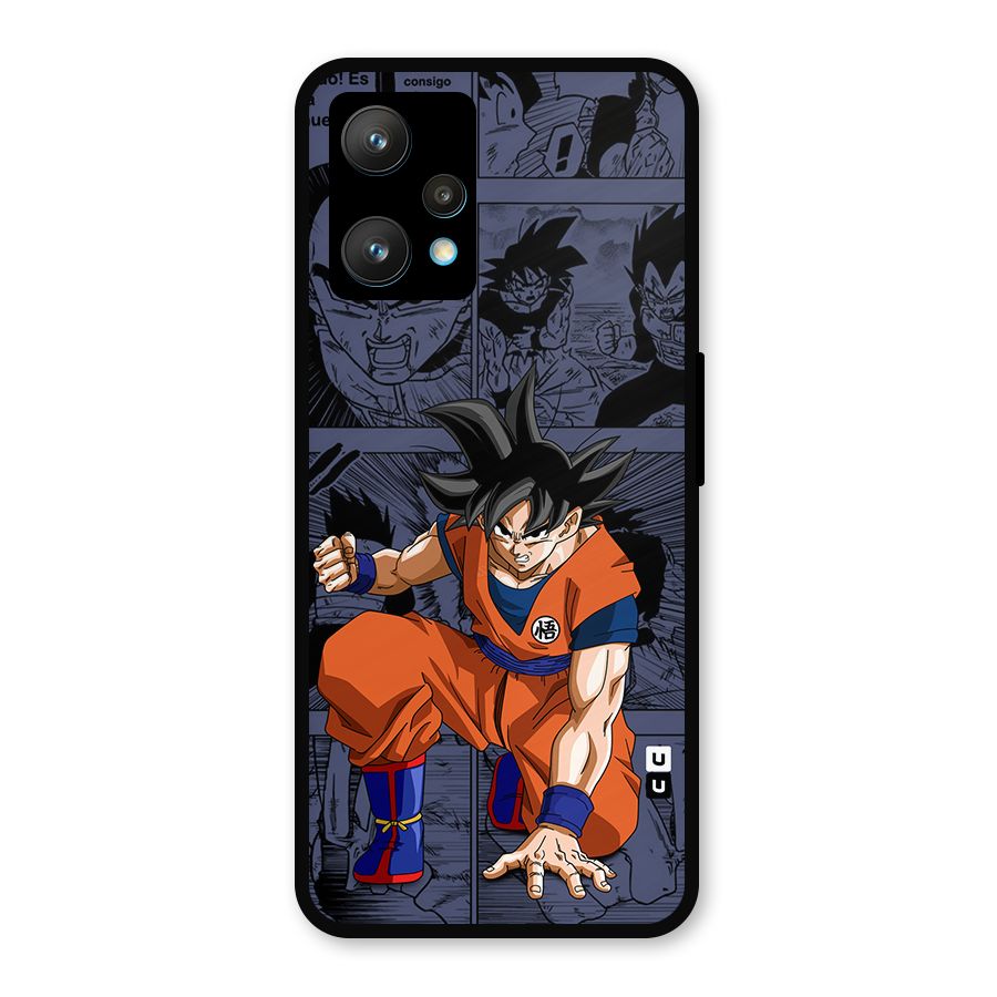 Goku Manga Art Metal Back Case for Realme Narzo 50 Pro
