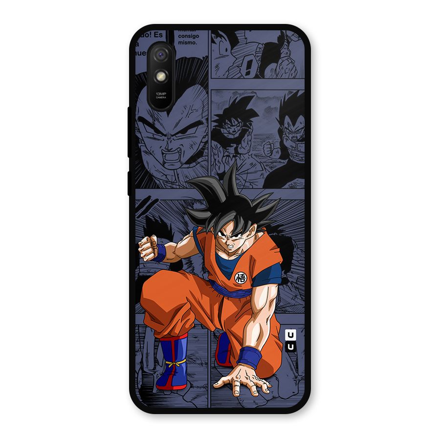 Goku Manga Art Metal Back Case for Redmi 9a