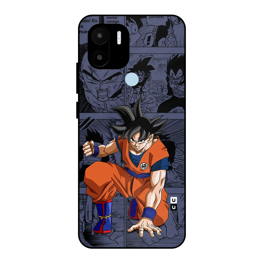 Goku Manga Art Metal Back Case for Redmi A2 Plus