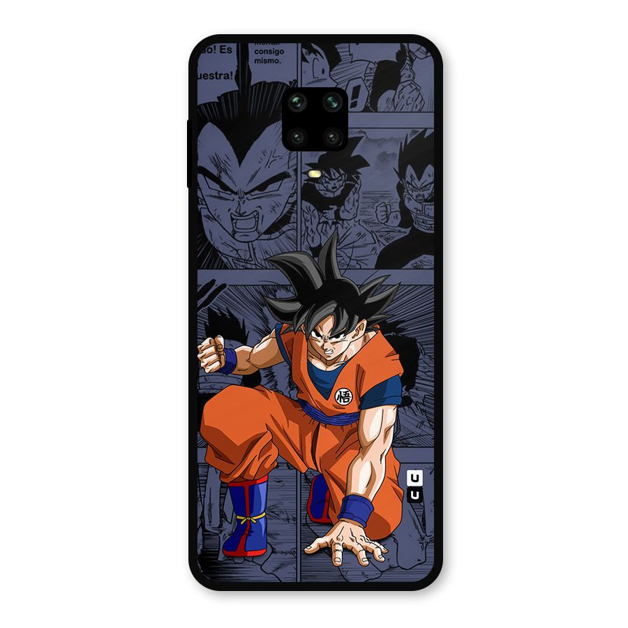 Goku Manga Art Metal Back Case for Redmi Note 10 Lite