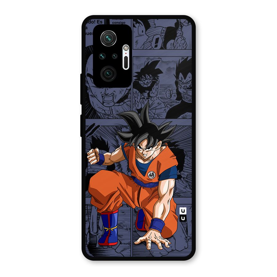 Goku Manga Art Metal Back Case for Redmi Note 10 Pro