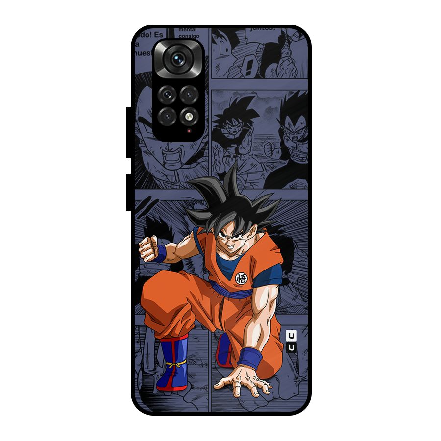 Goku Manga Art Metal Back Case for Redmi Note 11 Pro