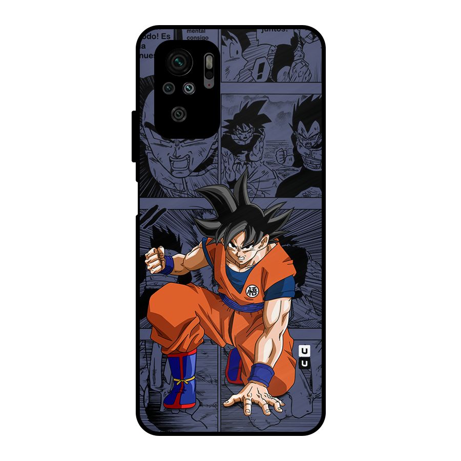 Goku Manga Art Metal Back Case for Redmi Note 11 SE