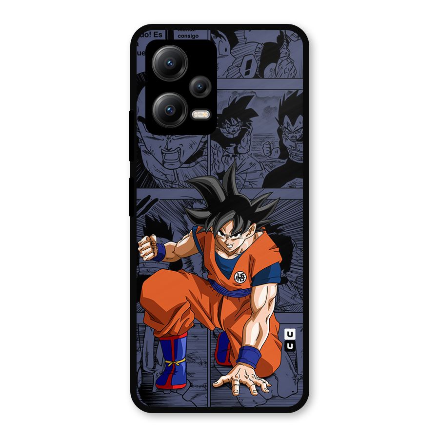 Goku Manga Art Metal Back Case for Redmi Note 12 5G