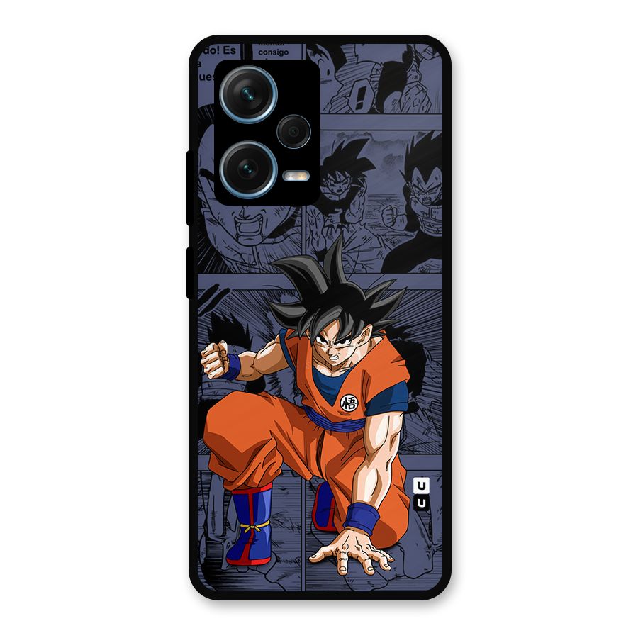 Goku Manga Art Metal Back Case for Redmi Note 12 Pro Plus 5G