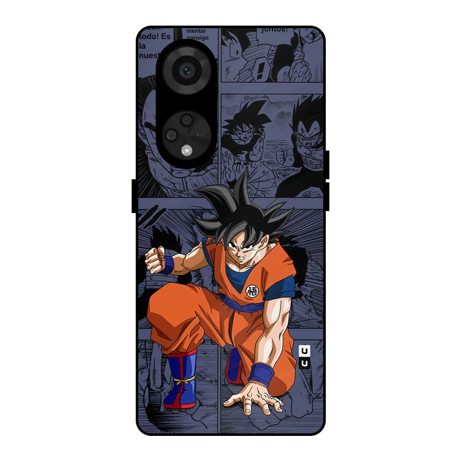 Goku Manga Art Metal Back Case for Reno8 T 5G