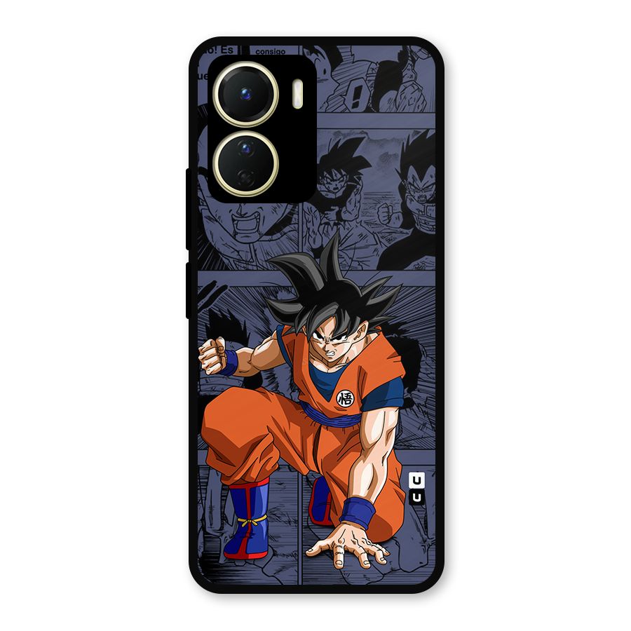Goku Manga Art Metal Back Case for Vivo T2x