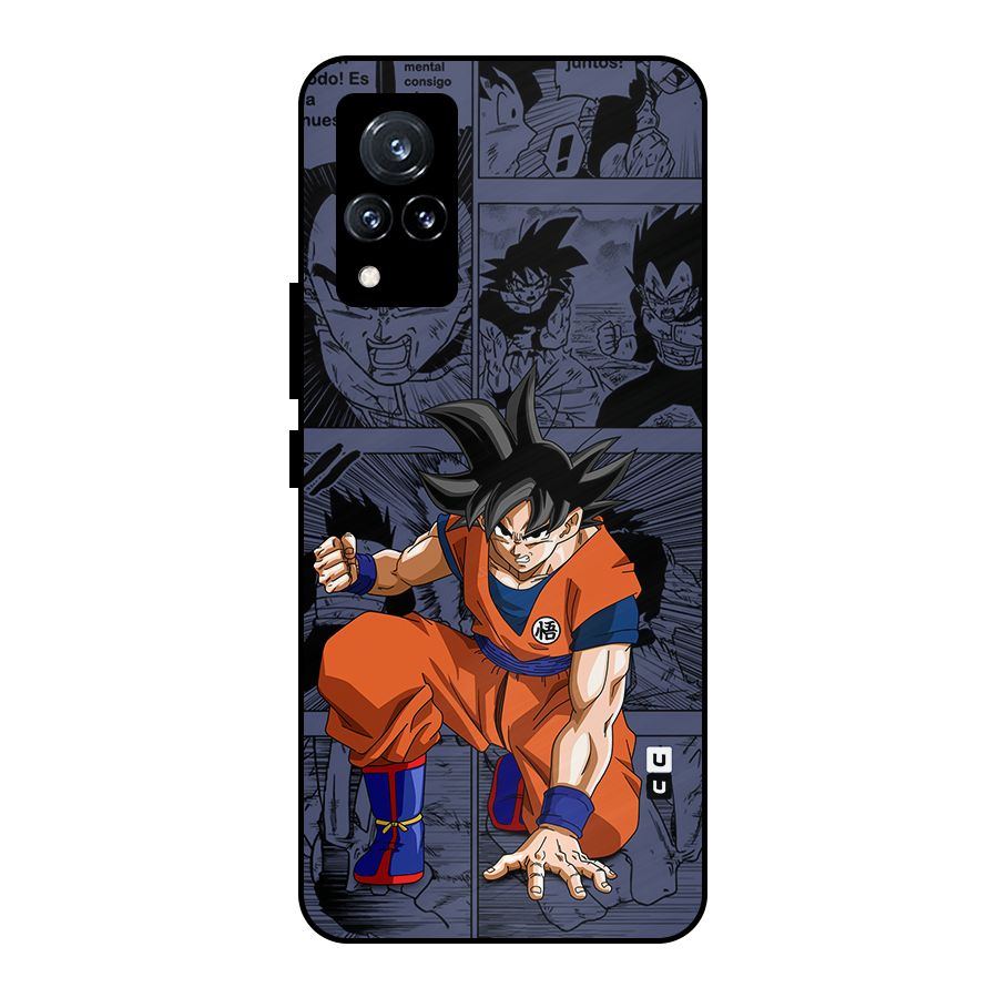 Goku Manga Art Metal Back Case for Vivo V21 5G