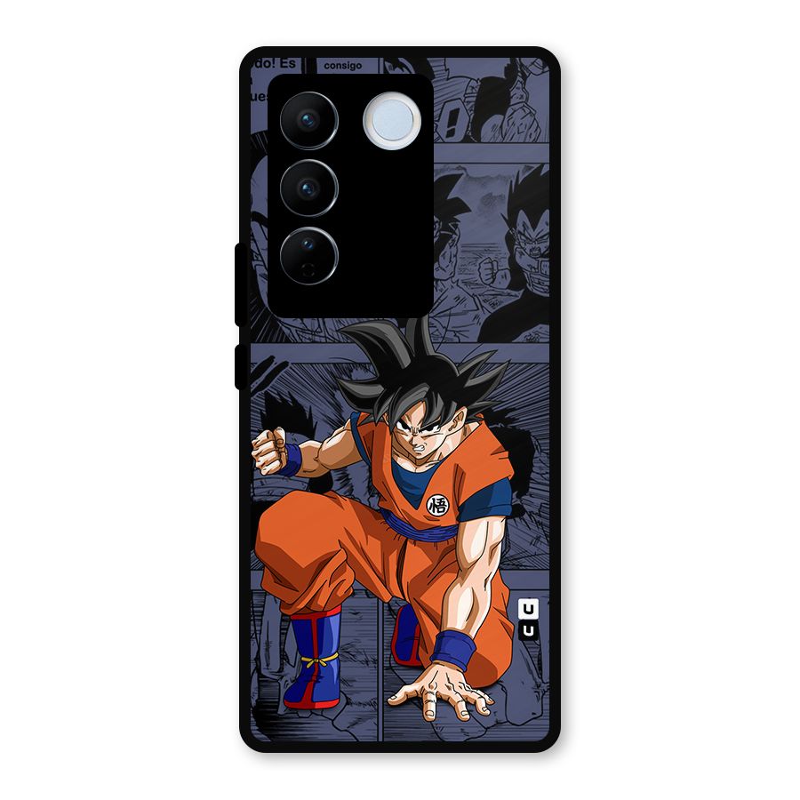 Goku Manga Art Metal Back Case for Vivo V27
