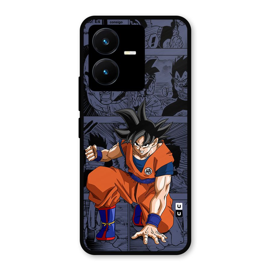 Goku Manga Art Metal Back Case for Vivo Y22