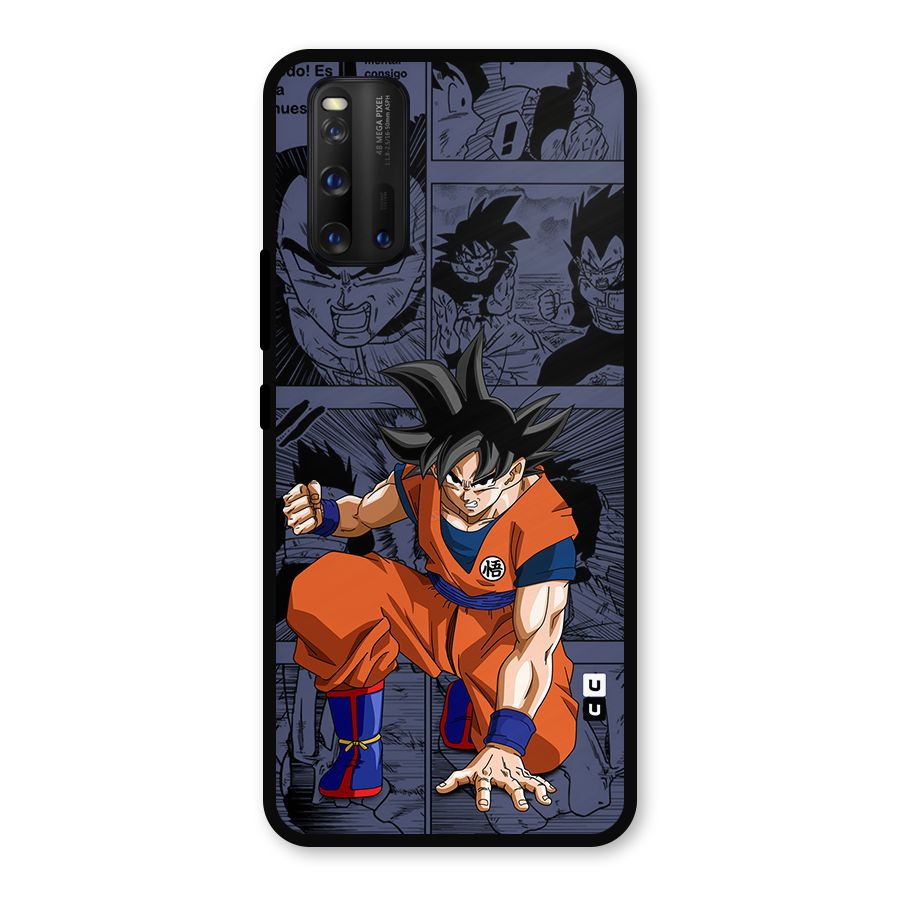 Goku Manga Art Metal Back Case for iQOO 3