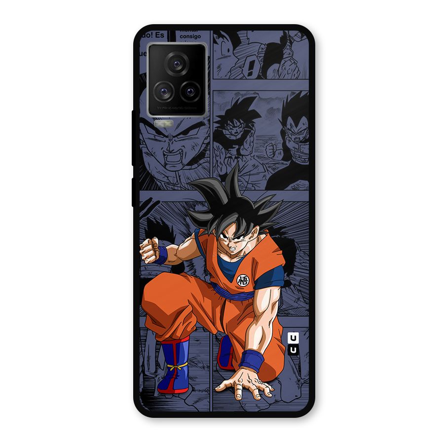 Goku Manga Art Metal Back Case for iQOO 7 Legend 5G