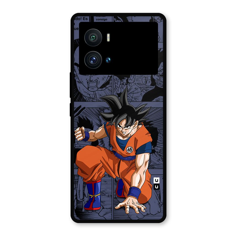 Goku Manga Art Metal Back Case for iQOO 9 Pro