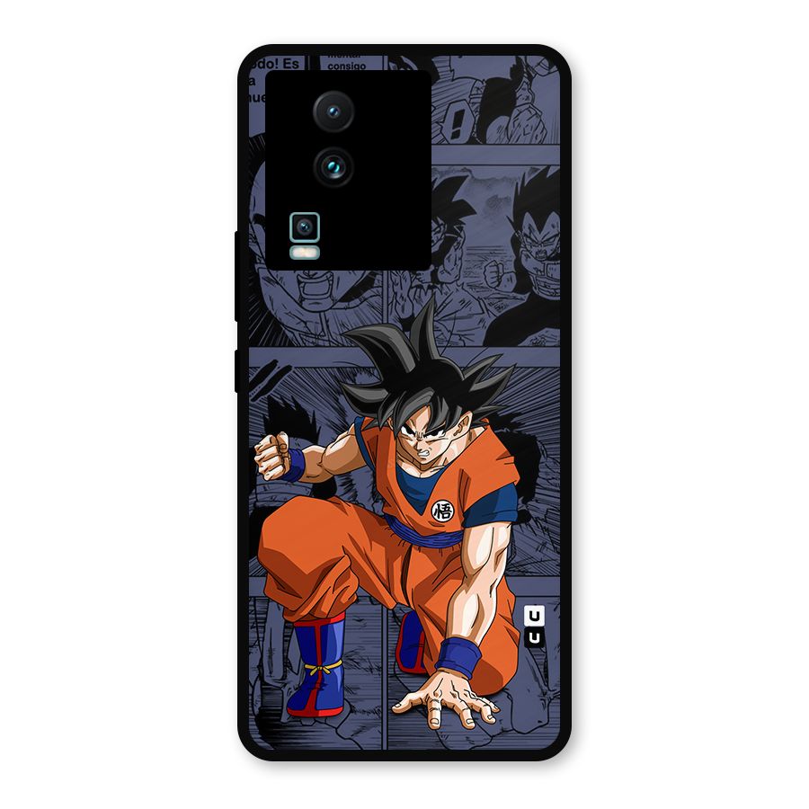 Goku Manga Art Metal Back Case for iQOO Neo 7 Pro