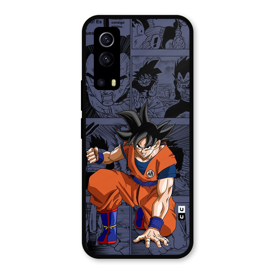 Goku Manga Art Metal Back Case for iQOO Z3