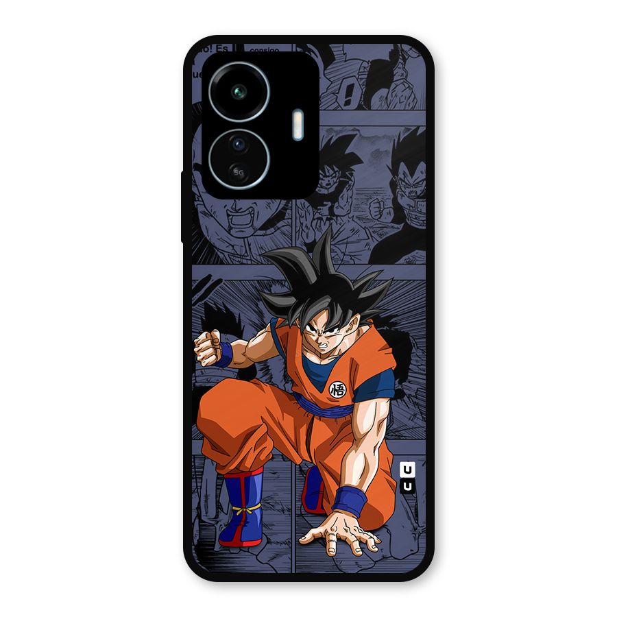 Goku Manga Art Metal Back Case for vivo iQOO Z6 Lite 5G
