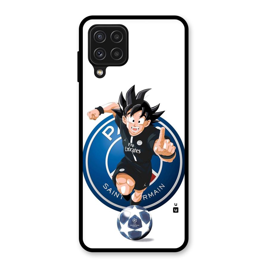 Goku Playing Goku Glass Back Case for Galaxy A22 4G