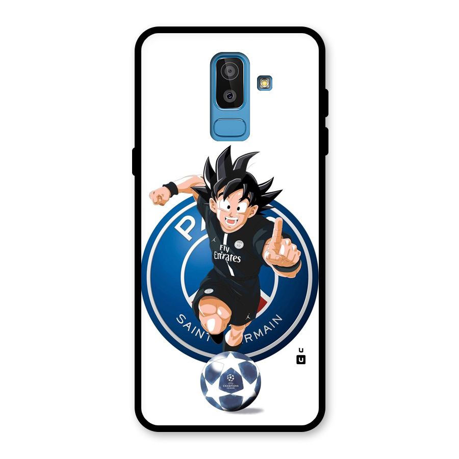 Goku Playing Goku Glass Back Case for Galaxy J8