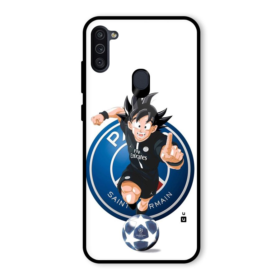 Goku Playing Goku Glass Back Case for Galaxy M11