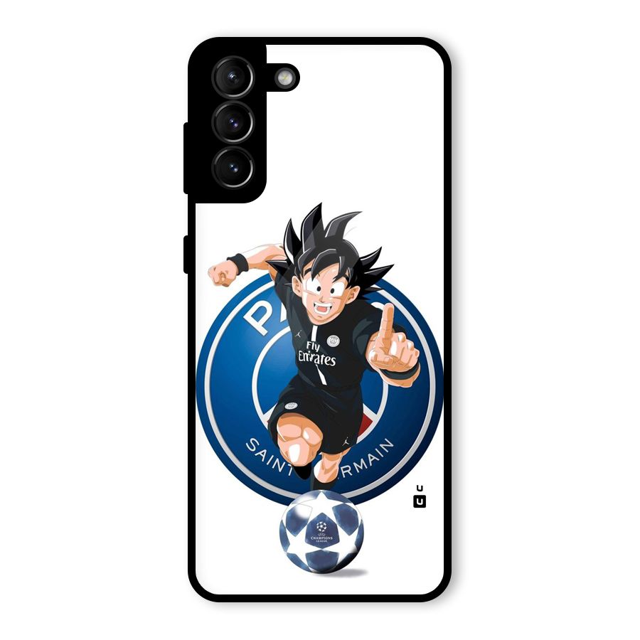 Goku Playing Goku Glass Back Case for Galaxy S21 Plus