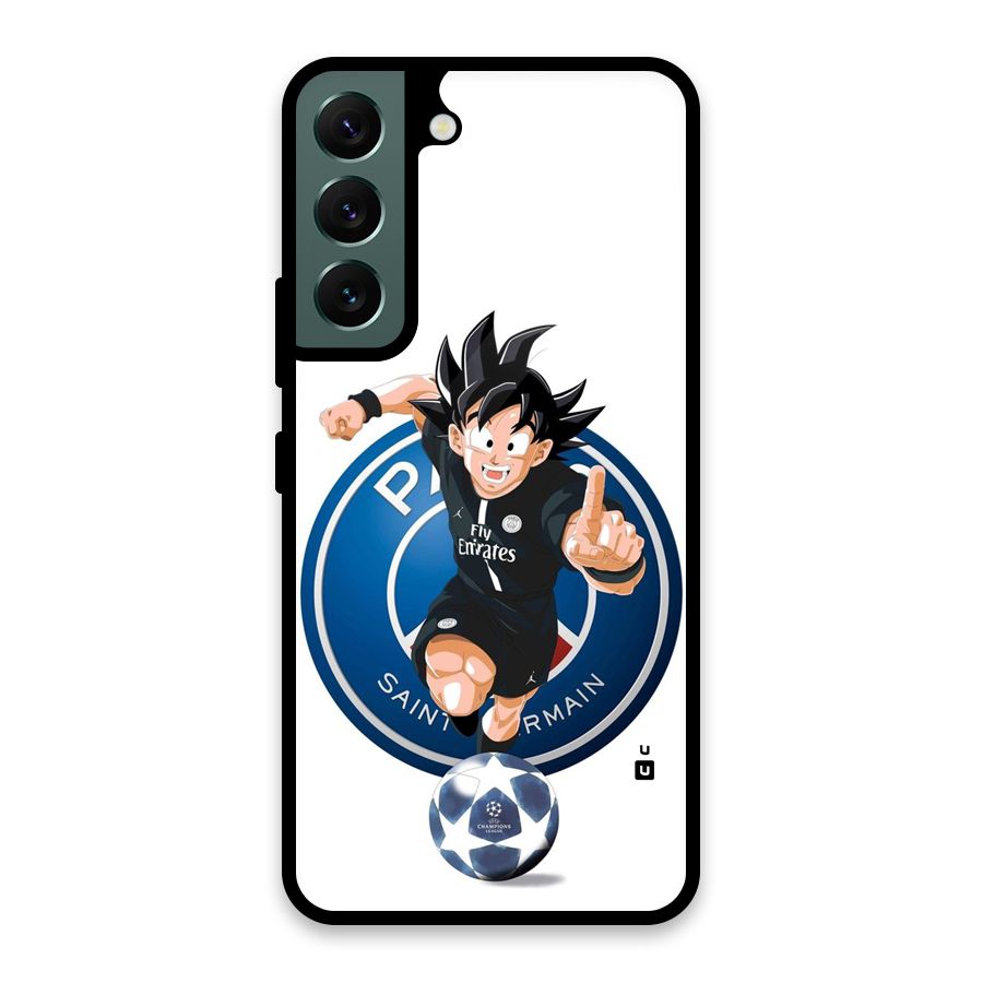 Goku Playing Goku Glass Back Case for Galaxy S22 5G
