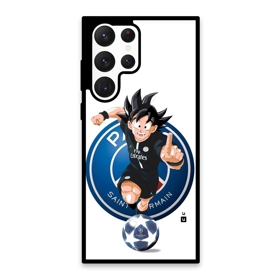 Goku Playing Goku Glass Back Case for Galaxy S22 Ultra 5G