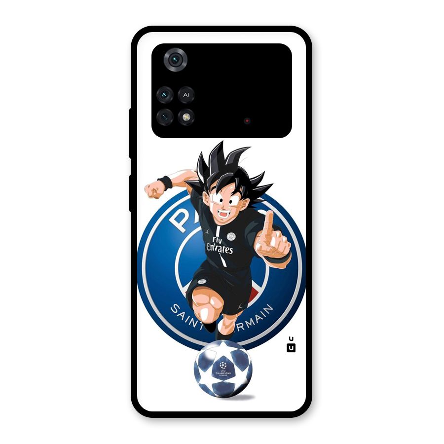 Goku Playing Goku Glass Back Case for Poco M4 Pro 4G
