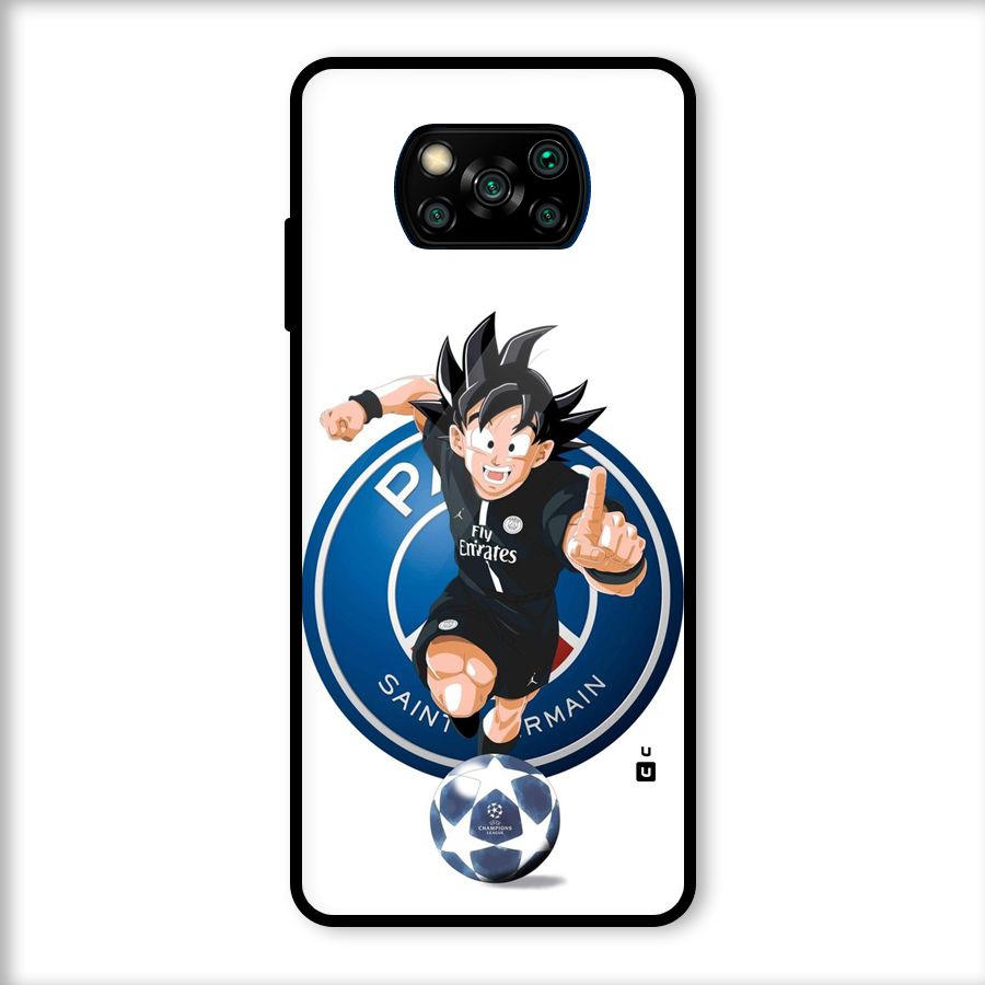 Goku Playing Goku Glass Back Case for Poco X3