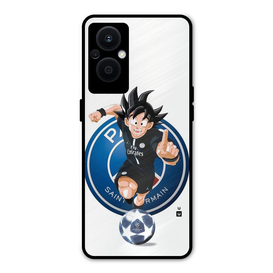 Goku Playing Goku Metal Back Case for Oppo F21 Pro 5G