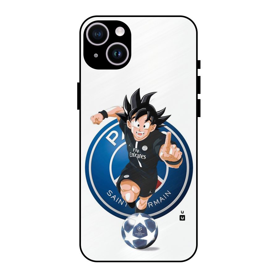 Goku Playing Goku Metal Back Case for iPhone 14 Plus