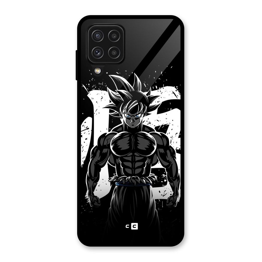 Goku Unleashed Power Glass Back Case for Galaxy A22 4G