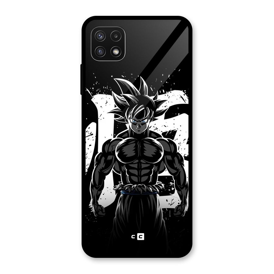 Goku Unleashed Power Glass Back Case for Galaxy A22 5G