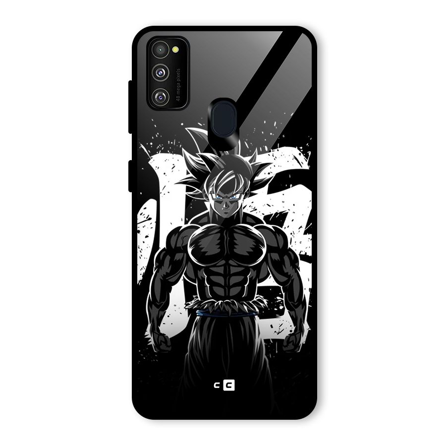 Goku Unleashed Power Glass Back Case for Galaxy M30s