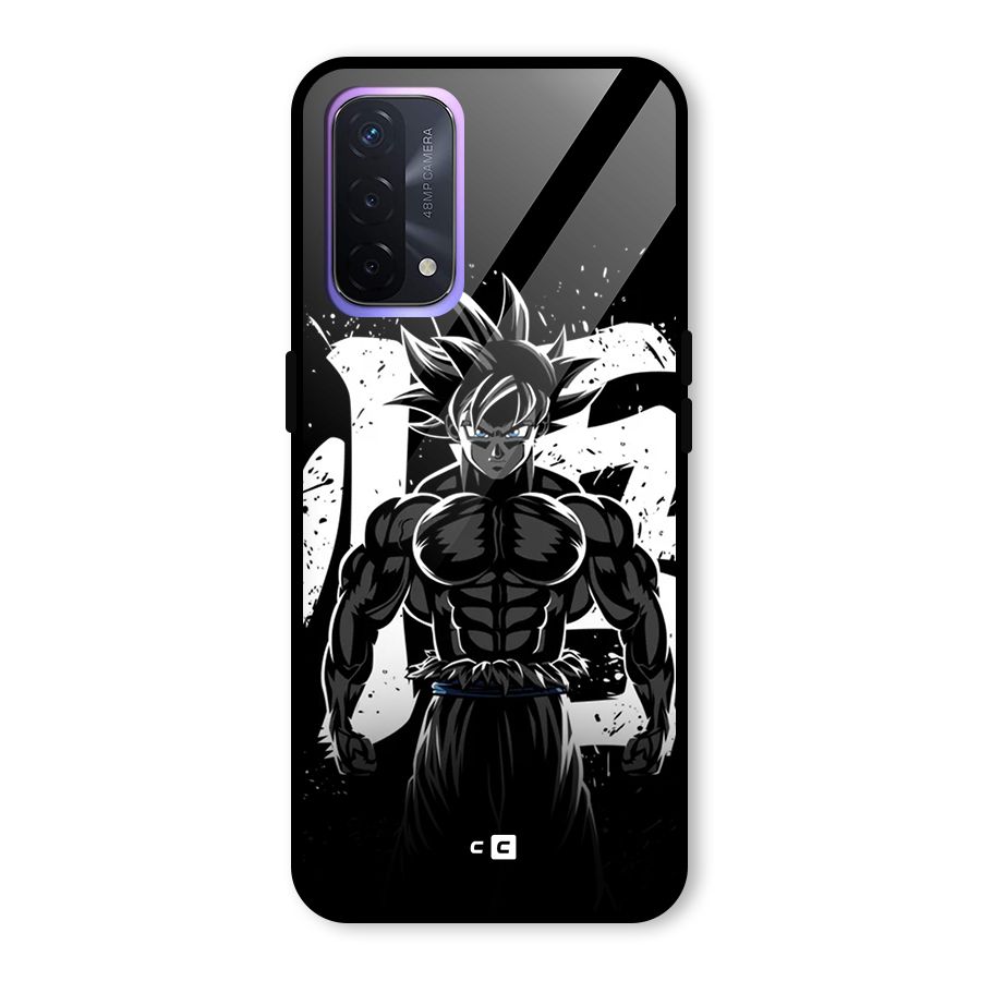 Goku Unleashed Power Glass Back Case for Oppo A74 5G