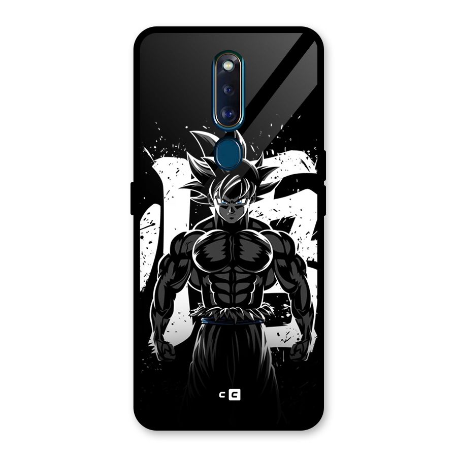 Goku Unleashed Power Glass Back Case for Oppo F11 Pro