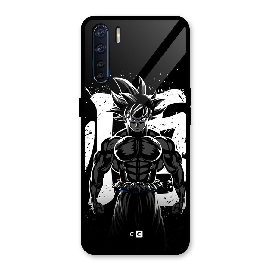Goku Unleashed Power Glass Back Case for Oppo F15