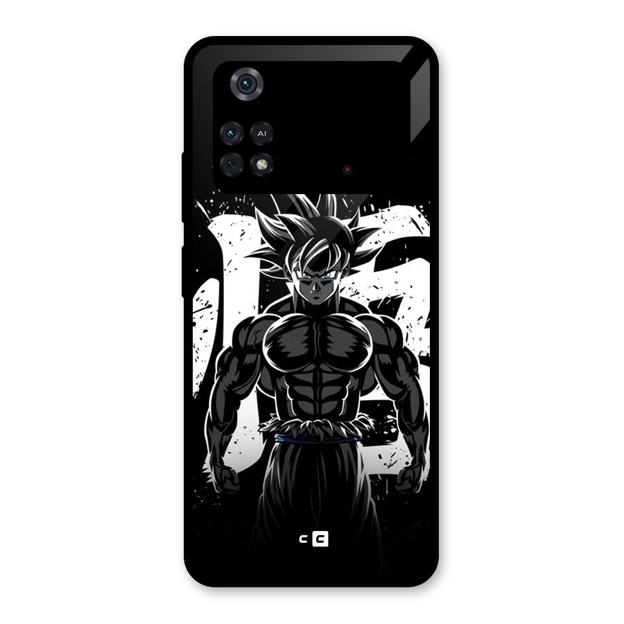 Goku Unleashed Power Glass Back Case for Poco M4 Pro 4G