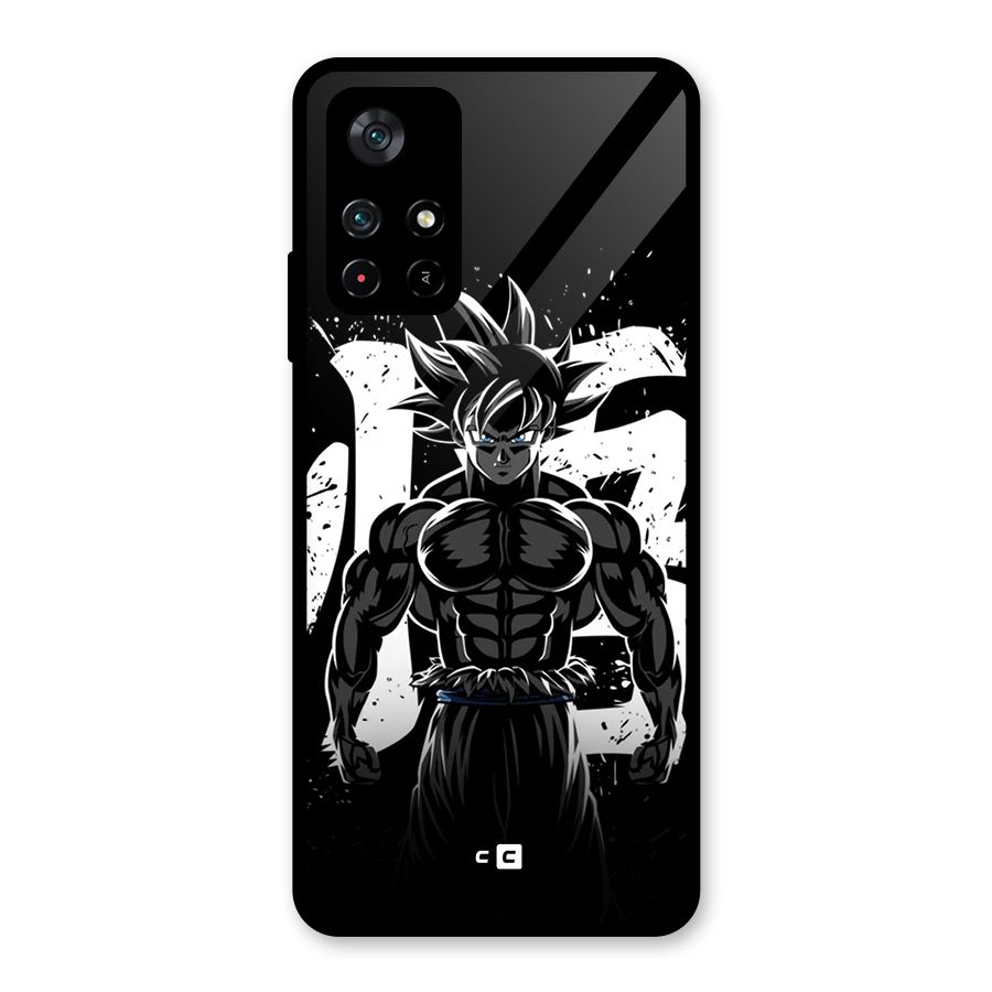 Goku Unleashed Power Glass Back Case for Poco M4 Pro 5G