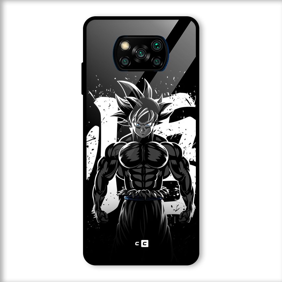 Goku Unleashed Power Glass Back Case for Poco X3