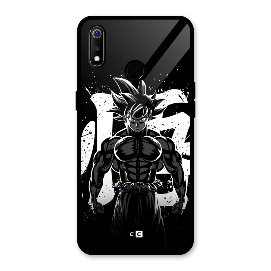 Goku Unleashed Power Glass Back Case for Realme 3i